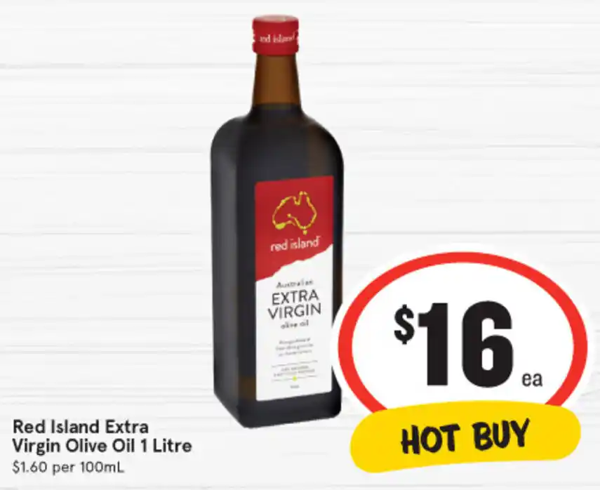 Red Island Extra Virgin Olive Oil 1 Litre offer at IGA