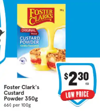 IGA Foster Clark's Custard Powder 350g offer