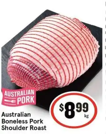 IGA Australian Boneless Pork Shoulder Roast offer