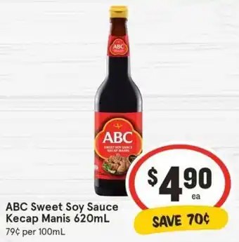 IGA ABC Sweet Soy Sauce Kecap Manis 620mL offer