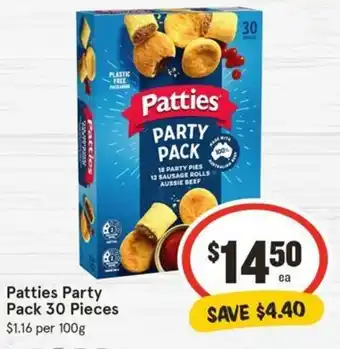 IGA Patties Party Pack 30 Pieces offer