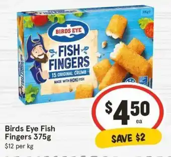 IGA Birds Eye Fish Fingers 375g offer