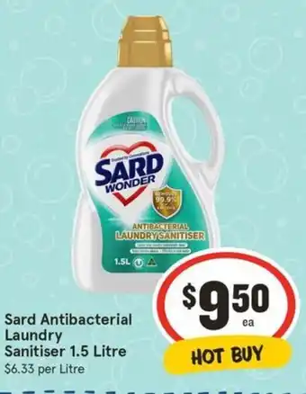 IGA Sard Antibacterial Laundry Sanitiser 1.5 Litre offer