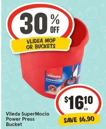 IGA Vileda SuperMocio Power Press Bucket offer