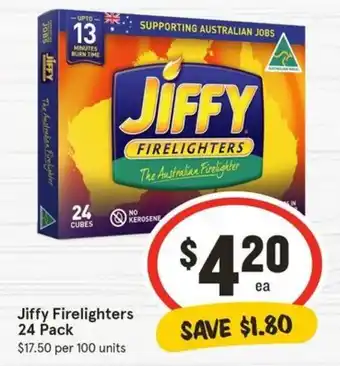 IGA Jiffy Firelighters 24 Pack offer