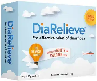 Discount Drug Stores DiaRelieve 10 x 3.25g Sachets offer