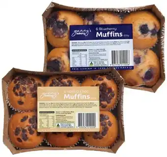 IGA Granny’s Muffins 6 Pack Selected Varieties offer