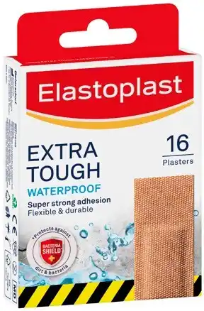 Elastoplast Extra Tough Waterproof 16 Pack