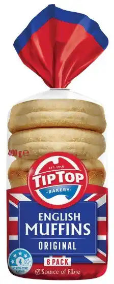 IGA Tip Top Muffins 6 Pack Selected Varieties offer