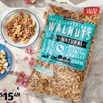 ALDI Forresters Natural Walnuts offer