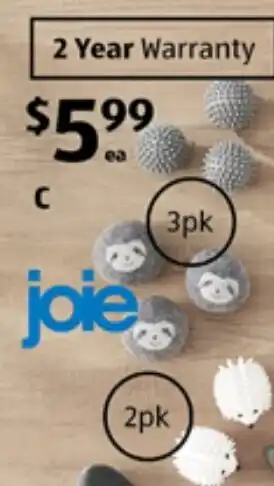 ALDI Assorted Joie Dryer Balls and Laundry Accessories offer