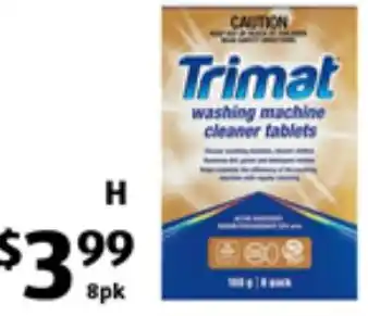 ALDI Trimat Washing Machine Cleaner Tablets 8pk offer