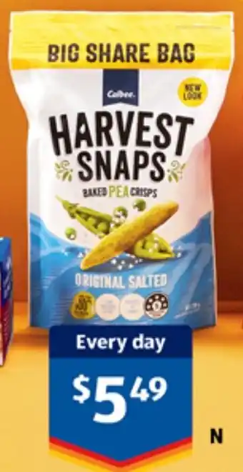 ALDI Calbee Harvest Snaps 200g offer