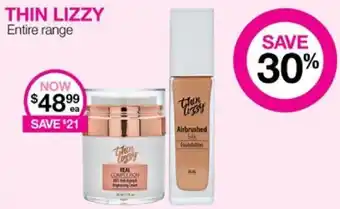 Priceline THIN LIZZY Entire range offer