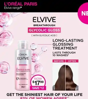 Priceline L'ORÉAL PARIS Elvive range offer