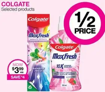 Priceline COLGATE Selected products offer