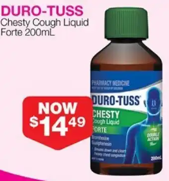 Priceline DURO-TUSS Chesty Cough Liquid Forte 200mL offer