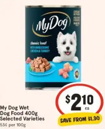 IGA My Dog Wet Dog Food 400g offer