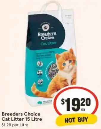 IGA Breeders Choice Cat Litter 15 Litre offer