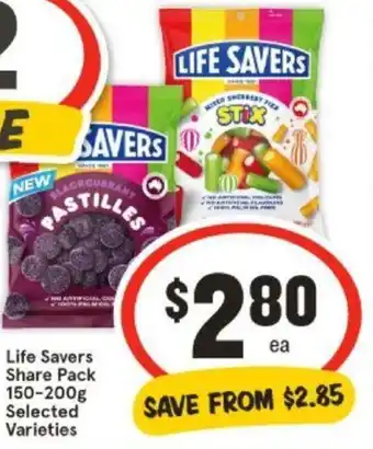 IGA Life Savers Share Pack 150-200g offer