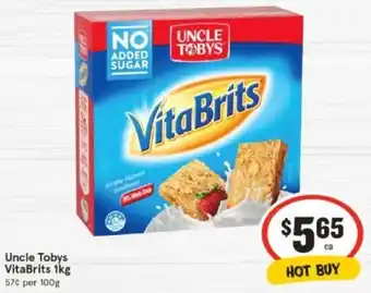 IGA Uncle Tobys VitaBrits 1kg offer