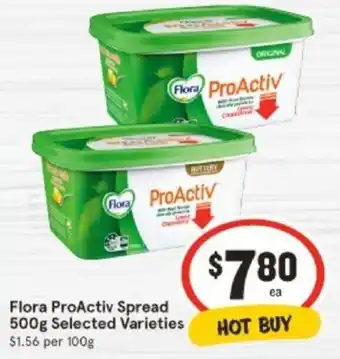 IGA Flora ProActiv Spread 500g offer
