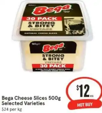 IGA Bega Cheese Slices 500g offer