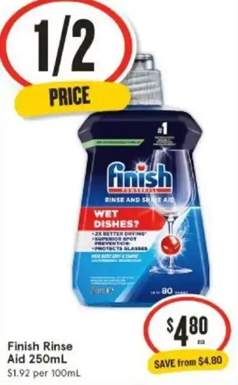 IGA Finish Rinse Aid 250mL offer