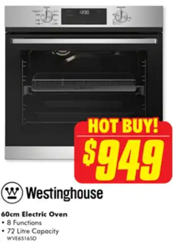 The Good Guys W Westinghouse 60cm Electric Oven offer