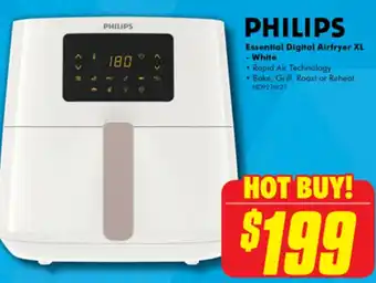 The Good Guys PHILIPS Essential Digital Airfryer XL -White offer