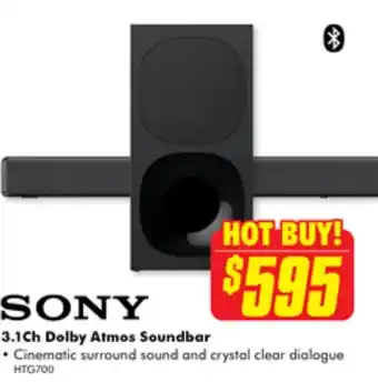 The Good Guys SONY 3.1Ch Dolby Atmos Soundbar offer