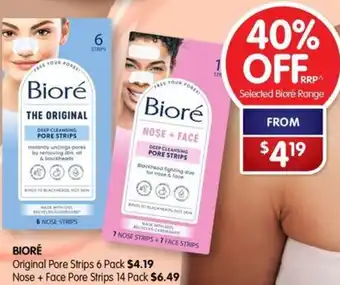 Alliance Pharmacy Bioré Original Pore Strips 6 Pack offer