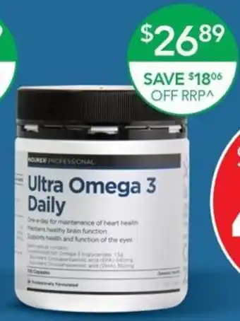 Terry White Nourex PROFESSIONAL Ultra Omega 3 Daily offer