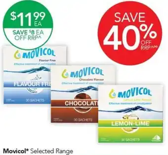 Terry White Movicol* Selected Range offer