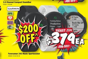 JB Hi-Fi Forerunner 245 Music Sportswatch offer