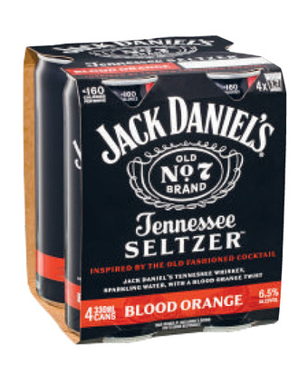 Liquorland Jack daniels & blood orange tennessee seltzer can 330ml offer
