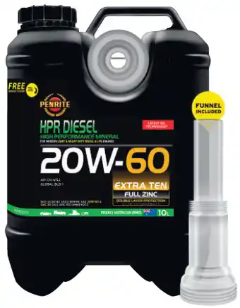 Repco Penrite hpr diesel 20w-60 10l offer