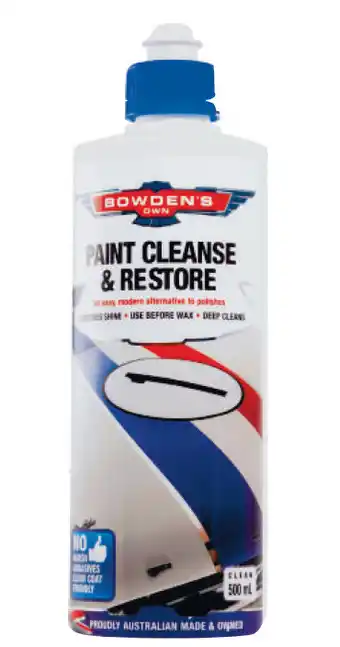 Repco Bowden's own auto body cleanser combo - paint cleanse & restore 500ml offer