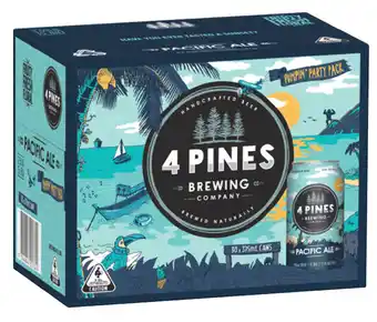 Vintage Cellars 4 pines pacific ale cans block 375ml offer