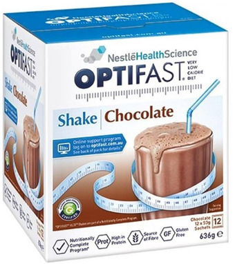 Optifast vlcd shake chocolate 12 x 53g