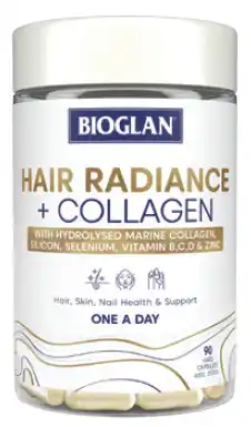 Chemist Discount Centre Bioglan hair radiance + collagen 90 capsules offer