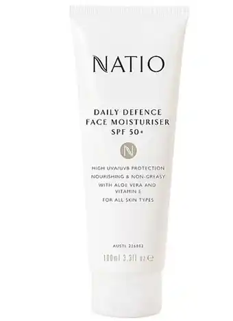 Chemist Discount Centre Natio daily defence face moisturiser spf 50+ 100ml offer