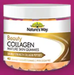 Chemist Discount Centre Nature's way beauty collagen mature skin 40 chewable gummies offer