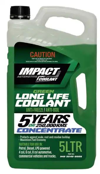 Auto One Impact green long life coolant concentrate - 5 litre offer