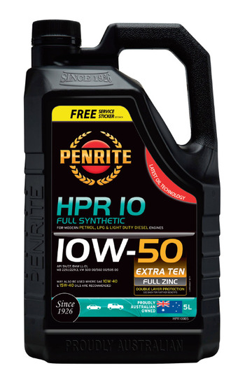 Penrite full synthetic hpr 10 10w-50 5 litre