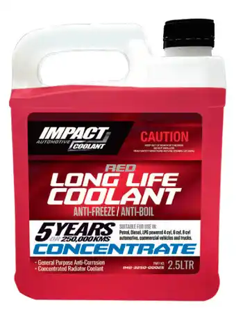 Auto One Impact red long life coolant concentrate - 2.5 litre offer