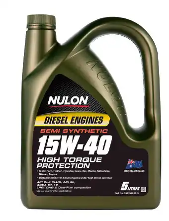 Auto One Nulon semi synthetic diesel 15w-40 high torque protection engine oil 5 litre offer