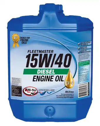 Auto One Hi-tec fleetmaster ci-4 diesel 15w-40 10 litre offer