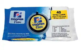 Cooper lemon oil formula non-toxic wipes