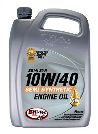 Auto One Hi-tec semi synthetic 10w-40 sn/cf 5 litre offer